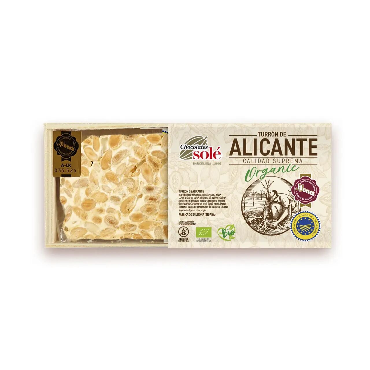 Bio Alicante-i nugát 200g